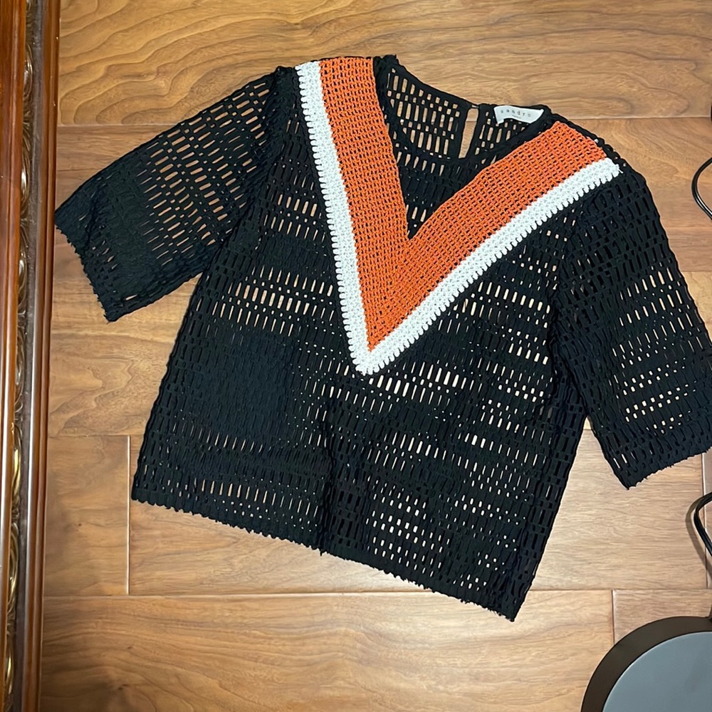 Sandro cut out crop top